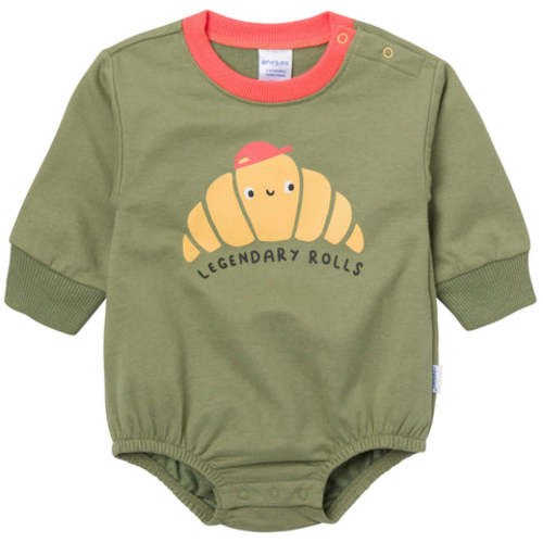 Baby Boys Legendary Rolls Sweatshirt Bubble Romper