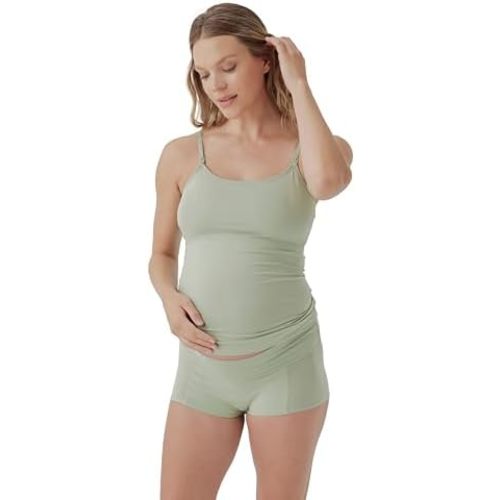 Pact Organic Cotton Maternity Foldover Brief Underwear for Pregnancy Postpartum, 4-pack