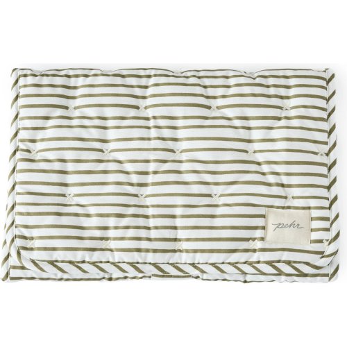 Stripes Away On The Go Portable Changing Pad, Olive - Pehr Mattresses & Changing Pads | Maisonette