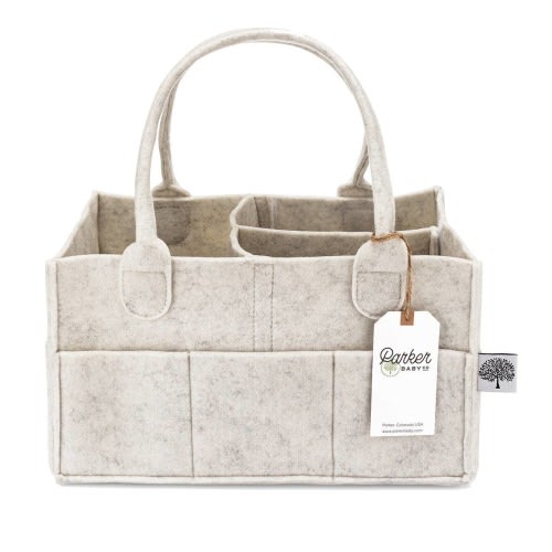 Parker Baby Co. Diaper Caddy in White
