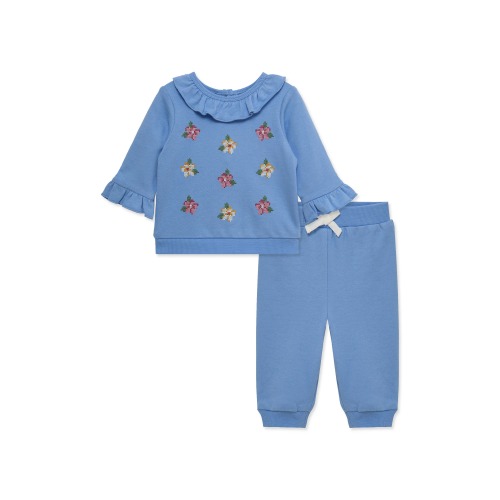 Little Me Cross-Stitch Embroidered Active Set (Women) | Nordstromrack