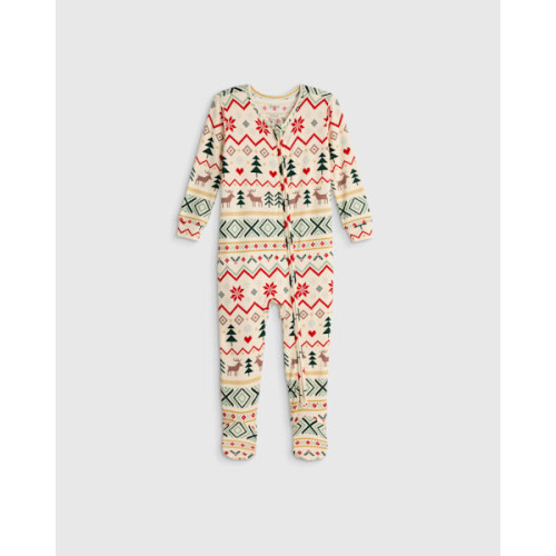 Bamboo Footie Pajama - Baby in Red Candy Stripe