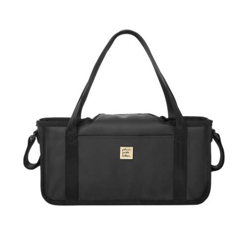 Wander Stroller Caddy in Black Matte Leatherette