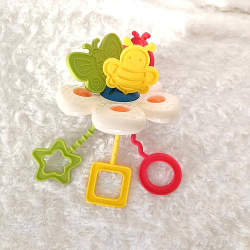 Multicolor Flower Pull-Tab Toy Suitable for - Soothing Pull-Back Action with Flowering Mechanism, Early Learning Sensory Tabletop Game for, Birthday/Christmas/Holiday Gift for & Education