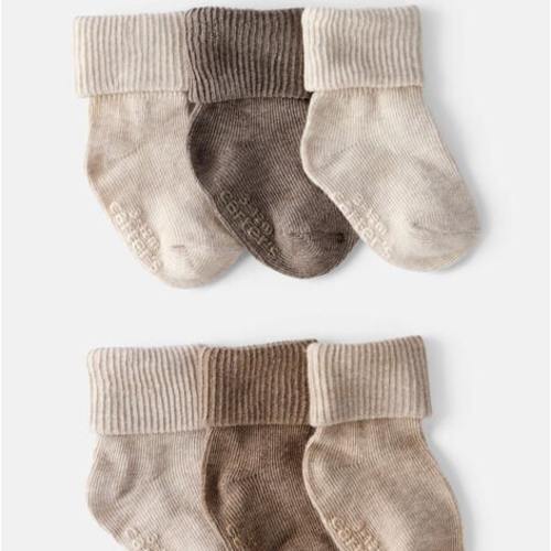 Baby 6-Pack Ankle Socks - Brown | Carter's