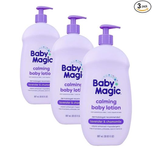 Baby Magic Calming Baby Lotion, Lavender & Chamomile, 30 Oz (Pack of 3)