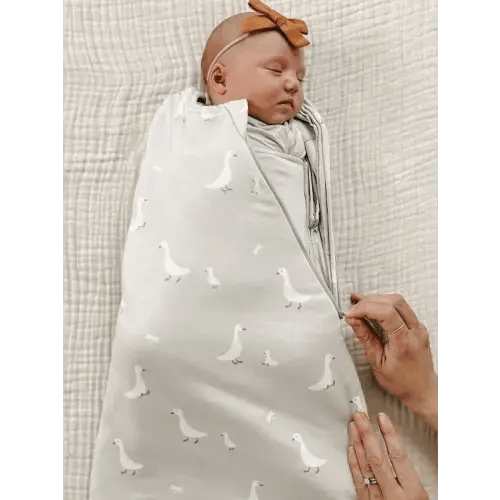 Lightweight Summer Swaddle Sleep Sack in "Classic Goose"
