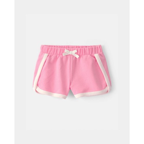Baby Girl French Terry Athletic Shorts - Pink | Carter's