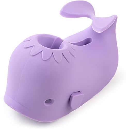 Faucet Cover Bathtub Baby Spout Cover Soft,Bath Faucet Cover for Baby's and Kid's Safety (Whale Purple)