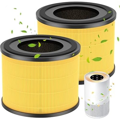 2 Pack AP-S0610L Pet Care Replacement Filter, Compatible with MOOKA AP-S0610L Air Purifier, Efficient Air Filter, 3-Stage Filtration System, Designed for Pet Odors, Smoke, Dander, Pollen