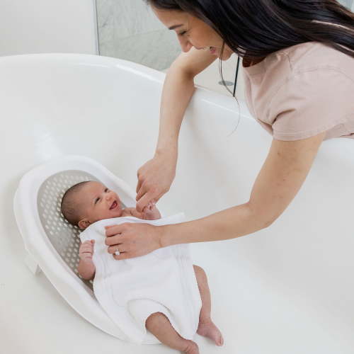Regalo Ergonomic Baby Bath Support Positioner, Single pack, White, Newborn