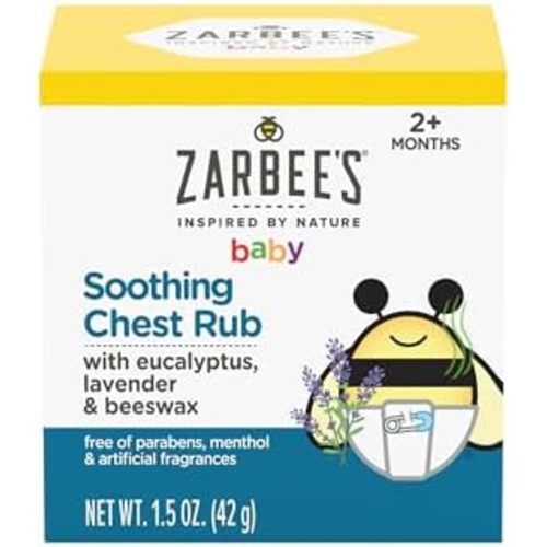 Zarbee's Baby Soothing Chest Rub, Eucalyptus & Lavender, 1.5 oz