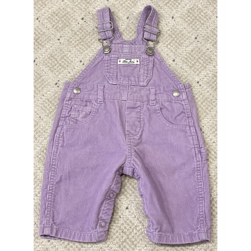 Vintage Y2K 2000 BABY GAP Light Purple Corduroy Overalls XS Up to 3 Months EUC
