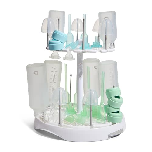Munchkin High Capacity Drying Rack for Baby Bottles and Accessories, White