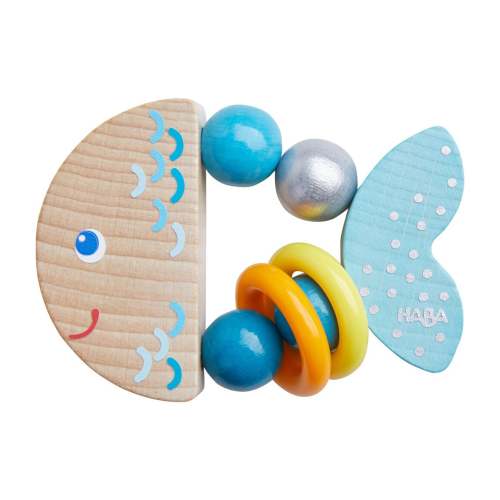 Rattlefish Wooden Baby Rattle