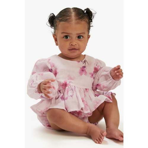 Baby Girl Sirena Floral Set In Lilac Flor | Bardot Junior