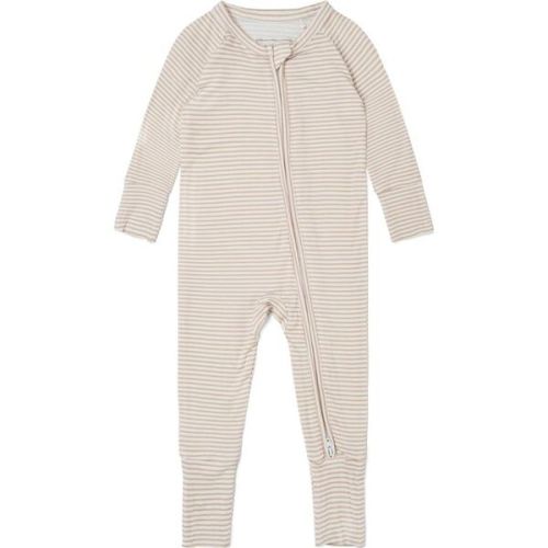 Oatmeal Stripe Bamboo Sleeper, Beige and White Stripe - Motette | Maisonette