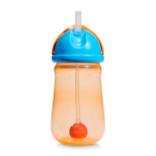 Munchkin Any Angle™ Weighted Straw Cup - 10 Ounce / 1 Pack / Orange