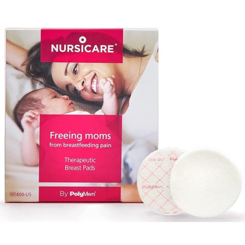 Nursicare Therapeutic Breast Pads for Wounded, Cracked, Painful Nipples, Pack of 6 Each