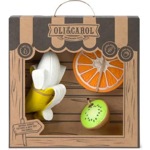 Fruit 3-Piece Newborn Teether Set
