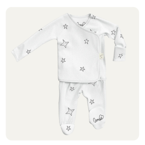Footie - Frenchie – Bonsie Skin to Skin Babywear