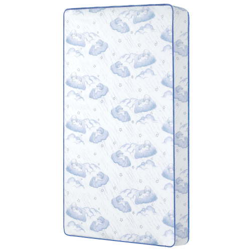 Dream On Me Sweet Dreams 88 Coil Spring Crib and Toddler Bed 6" Mattress, Blue