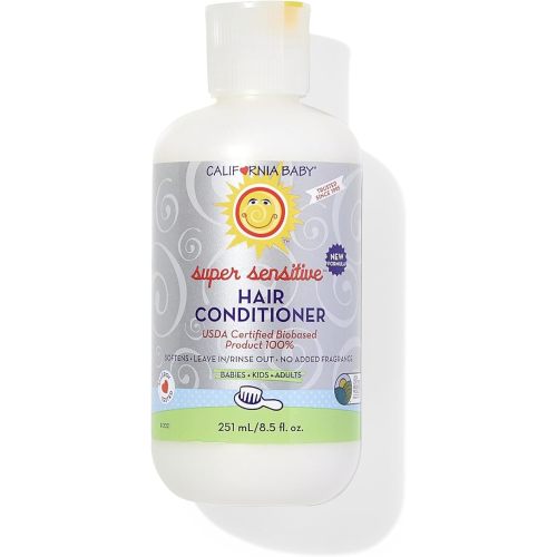 California Baby, Super Sensitive Hair Conditioner, No Fragrance, 8.5 fl oz (255 ml)