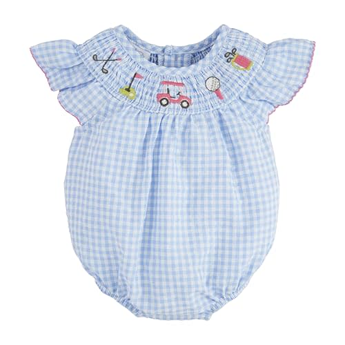 Mud Pie baby-girls Mud Pie Children's Smocked Golf Bubble