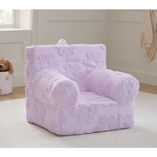 Kids Anywhere Chair®, Lilac Clipped Jacquard Daisy