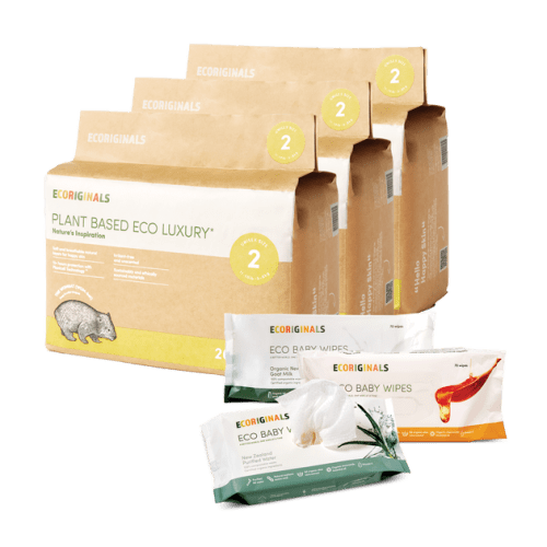 3 Packs of Diapers + 3 Packs of Wipes