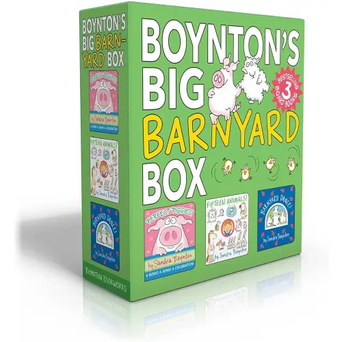 Boynton's Big Barnyard Box (Boxed Set): Perfect Piggies!; Fifteen Animals!; Barnyard Dance! (Boynton on Board)