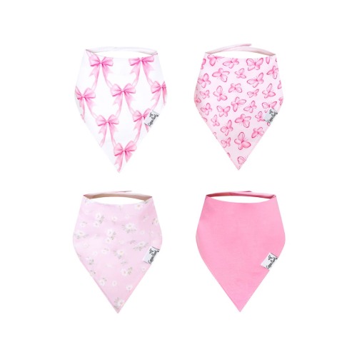 Bow My Gosh Assorted 4-Pack Bandana Bibs