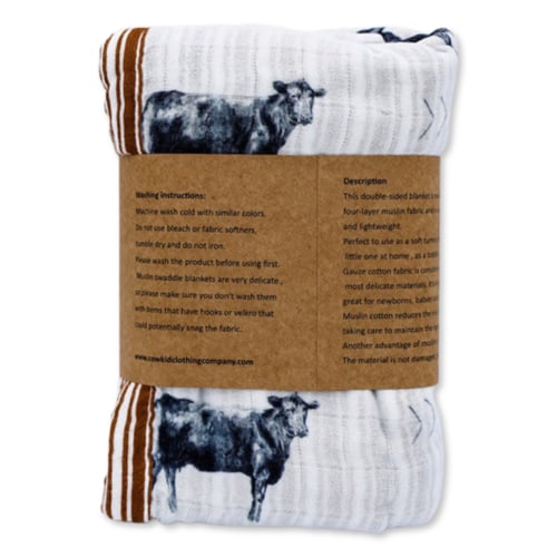 Vintage Angus Bamboo Muslin Blanket
