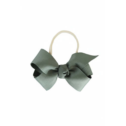 Ribbon Bow Headband | Army Green