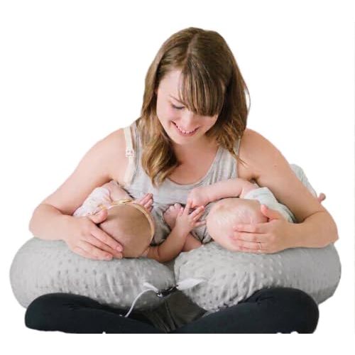 The Twin Z Pillow, Grey | The Most Recommended Twin Nursing Pillow!