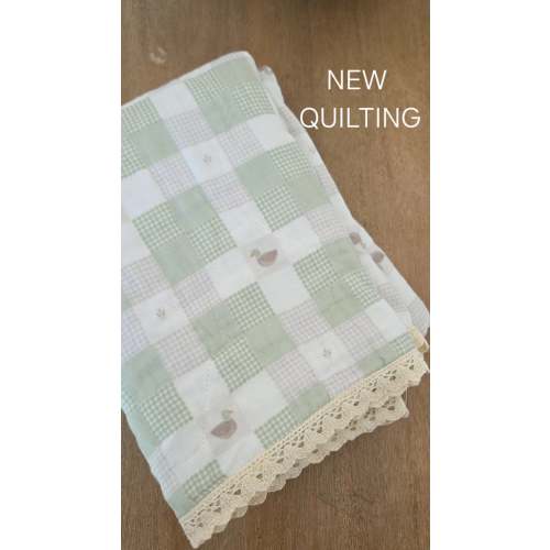 Little Mallard Duck QUILTED 6 Layer Gauze Blanket