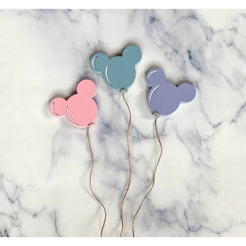 Mickey Balloon Wood Decor-Disney Theme-Room Decoration-Wall Sign-Birthday Party-Baby Shower-Photoshoot-Bridal-1st-First-2nd-Twodles-Nursery