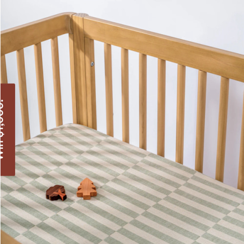 Babyletto All-Stages Midi Crib Sheet in GOTS Certified Organic Muslin Cotton