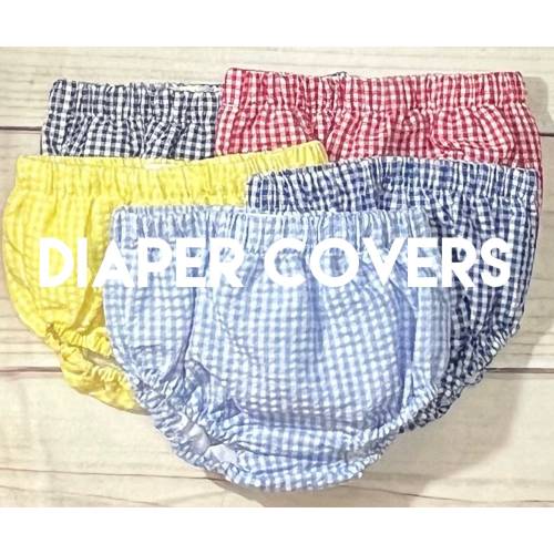 BEST SELLER! Gingham Fully Lined Diaper Covers 0/3m up to 3t - Many colors to choose from! (size chart in description)