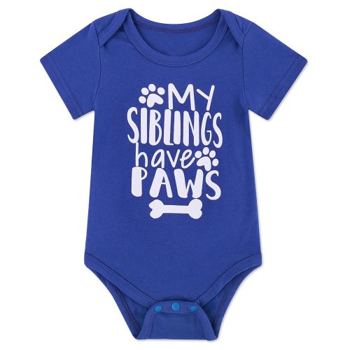 Funnycokid Baby Boys Girls Bodysuit Funny Newborn Romper Short Sleeve Infant Neutral Outfits Jumpsuit 0-12 Months