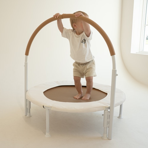 Mini Trampoline for Toddlers with Handle Bar | Square House