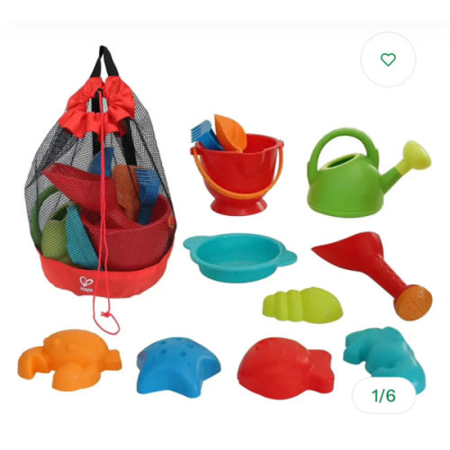 Hape Beach Toy Essential Set, Mesh Bag Included - – HapeToys