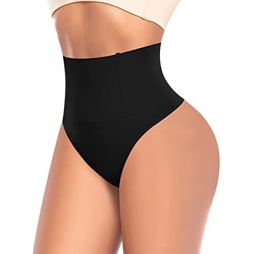 Werena Tummy Control Thong Shapewear for Women High Waist Shaping Underwear Seamless Thongs Panties