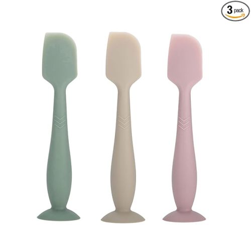 Baby Diaper Cream Spatula - Baby Diaper Rash Cream Applicator for Butt Paste Diaper Cream - Newborn Essentials (gray, green, pink)