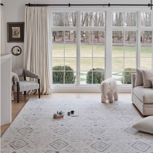 White and Navy Play Mat | Ula - Little Nomad | House of Noa