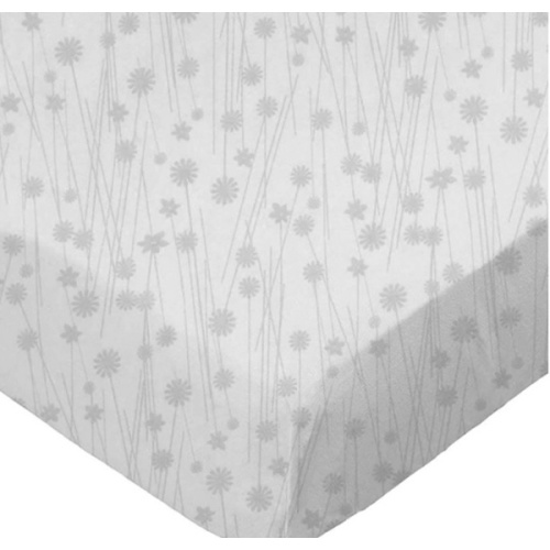 Grey Floral Stems | ANGELBLISS Baby Bassinet Bedside Sleeper Sheets | Sheetworld