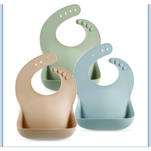 Silicone bibs, 3pack