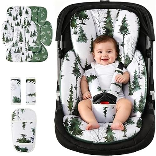 Infant Car Seat Insert for Baby Preemie Newborn Infant, Newborn Car Seat Insert Head Body Support for Stroller, Baby Swing, Rocker, Bouncer, Bassinet, 2-in-1 Reversible