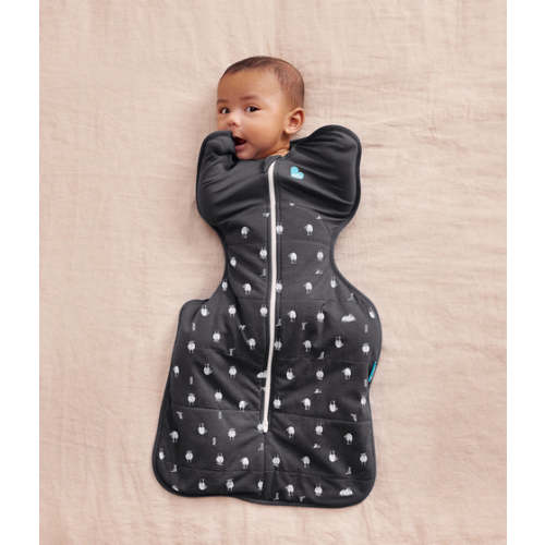 Swaddle Up™ 2.5 TOG Organic Cotton/Merino Wool Charcoal Lamb's Best Friend