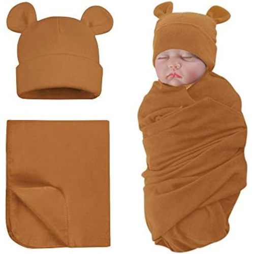 PESAAT Newborn Hospital Hat 0-12Months Preemie Boys Girls Beanie Solid Infant Baby Hats Autumn Winter
